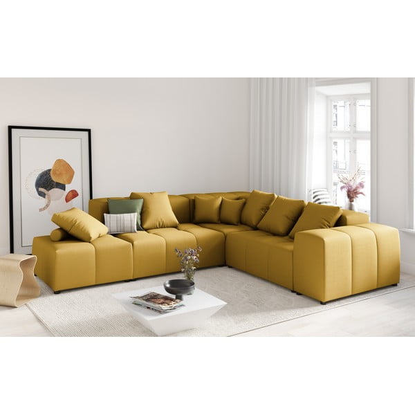 Kollane käetugi modulaarsele diivanile Rome - Cosmopolitan Design-image-1