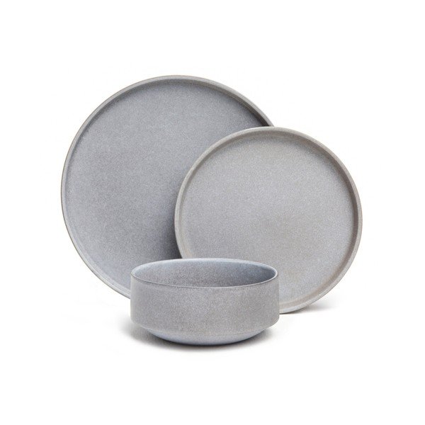 18-osaline hall kivikeraamikast nõude komplekt Malia - Bonami Selection