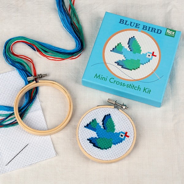 Loominguline komplekt Cross-stitch Kit Blue Bird - Rex London-image-1