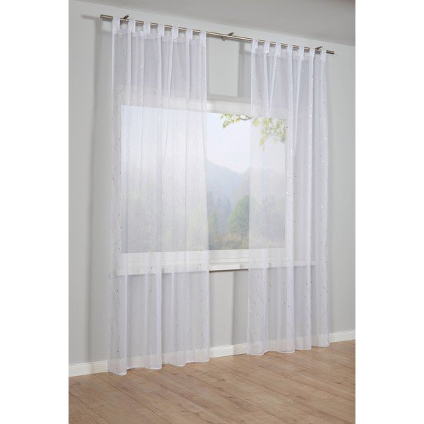 Valge voile kardin 140x245 cm - Sehlbach-image-1