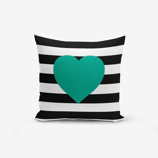Puuvillasegust padjapüür triibuline roheline, 45 x 45 cm - Minimalist Cushion Covers