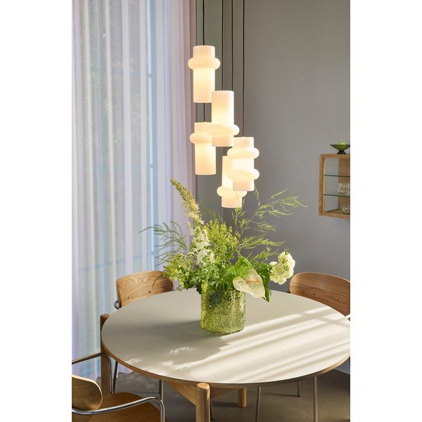 Valge klaasist ripplamp ø 15 cm Pilule - Hübsch-image-1