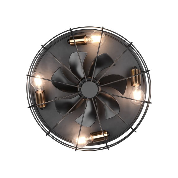 Matt must laevalgusti puldiga/ventilaatoriga Trondheim - Trio-image-4