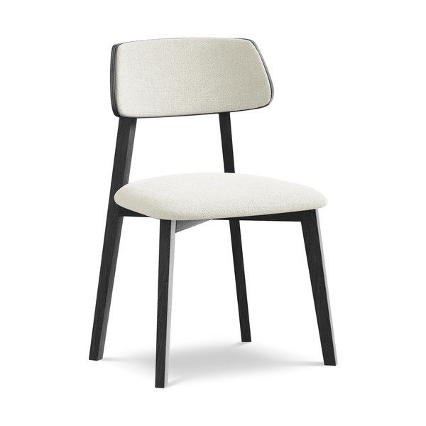 Kreemjas täispuidust söögitool Niu - Makamii