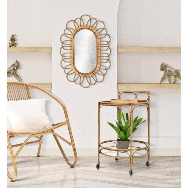 Metallist serveerimislaud ratastel ø 51 cm Panama - Mauro Ferretti-image-1