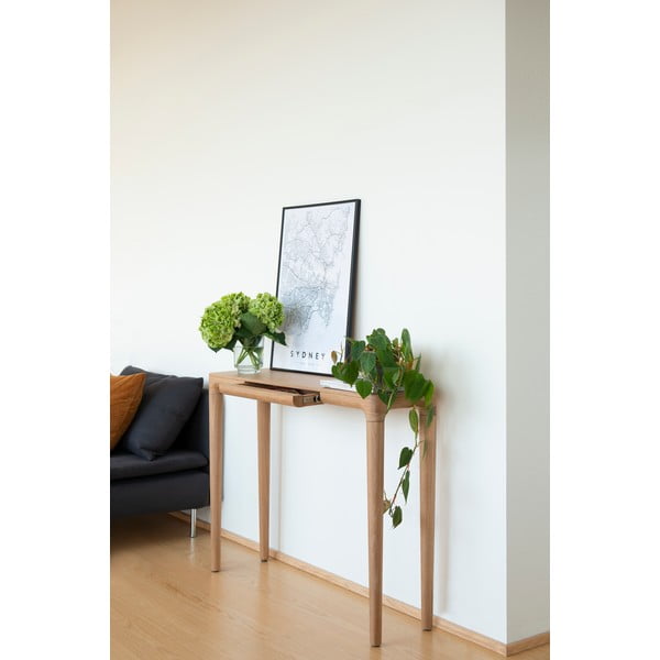 Tammepuust konsoollaud naturaalses värvitoonis 12x110 cm Heart'n'Soul - UMAGE-image-3