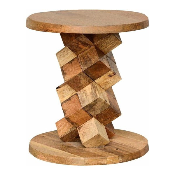 Příruční stolek z mangového dřeva Støraa Ashland, Ø 40 cm