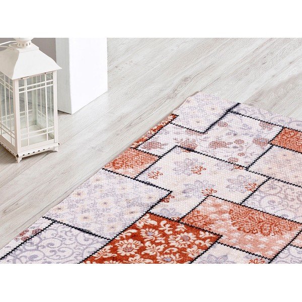 Koberec Printed Patchwork Coffee, 80x120 cm-image-1