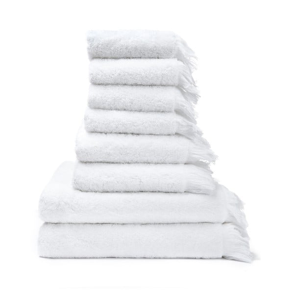 Komplektis 6 valget rätikut ja 2 vannirätikut, mis on valmistatud 100% puuvillast. - Bonami Selection