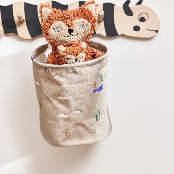 Beežid riidest laste mänguasjakorvid komplektis 2 tk ø 18x22 cm Foxy - OYOY Mini-image-1