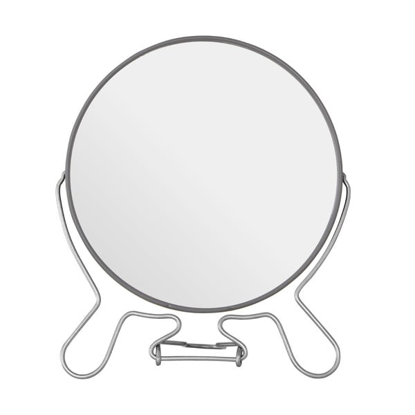 Šedé oboustranné kosmetické zrcadlo Premier Housewares, 18 x 22 cm