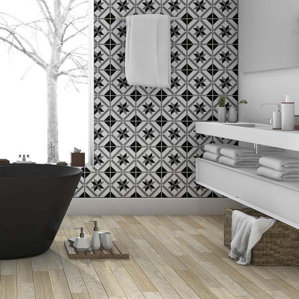 Sada 30 samolepek na stěnu Ambiance Azulejos Lucida, 15 x 15 cm-image-4