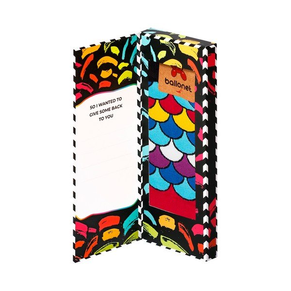Ponožky v dárkovém balení Ballonet Socks Love You Socks Card with Fan, velikost 41 - 46-image-3