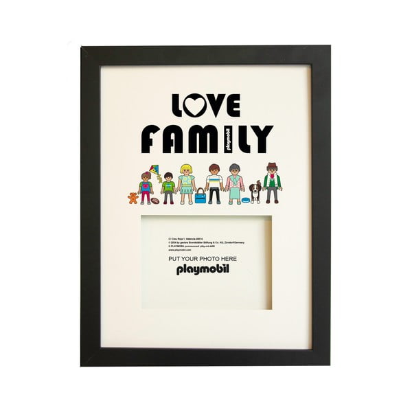 Must seinaraam 30x40 cm Love Family - Playmobil