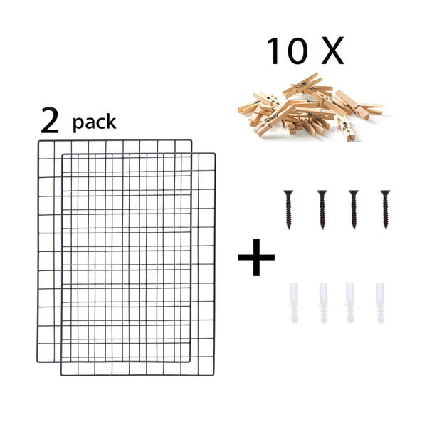 2 musta meeldetuletuse teadetetahvli komplekt, 50 x 70 cm - Evila Originals-image-2