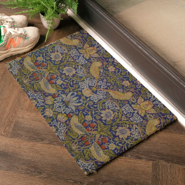 Kookoskiududest uksematt 40x60 cm William Morris Strawberry Thief - Artsy Doormats-image-1