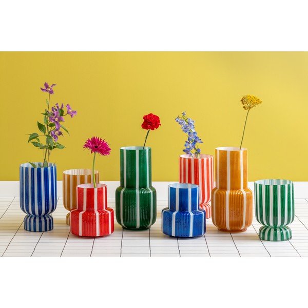 Punane klaasist vaas (kõrgus 26 cm) Rayado Retro - PT LIVING-image-3