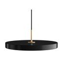 Must LED rippvalgusti metallist lambivarjuga ø 43 cm Asteria Medium - UMAGE