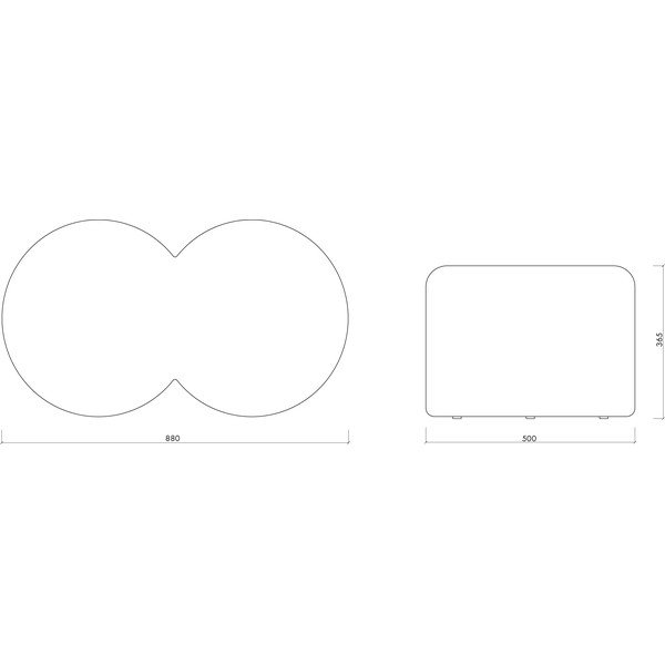 Bouclé kangast beež pouf Umbo - noo.ma-image-4