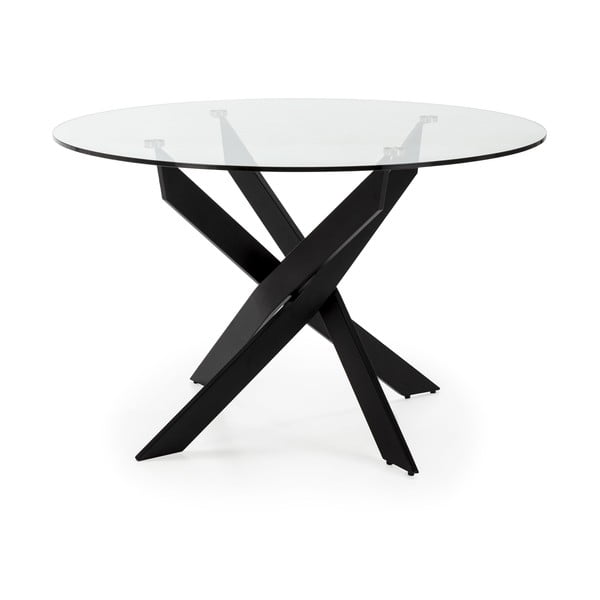 Ümmargune klaasist söögilaud 120x120 cm Ruth - Marckeric-image-3