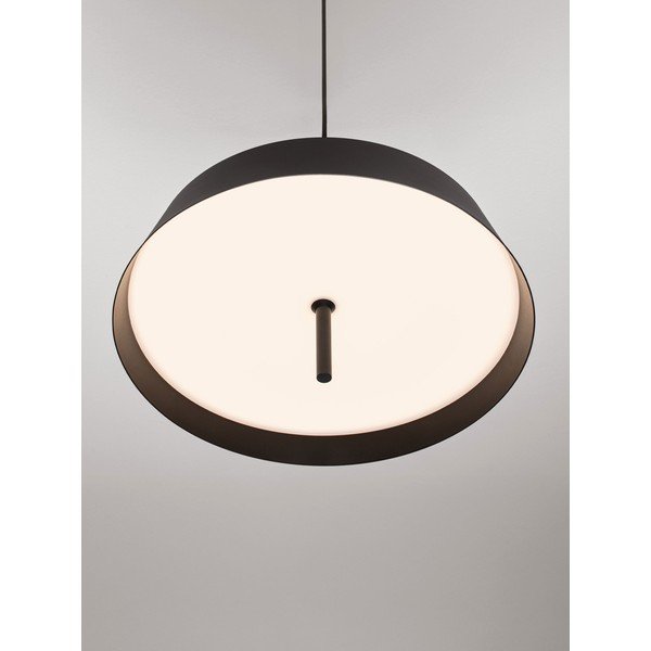 Matt must alumiiniumist LED-rippvalgusti, hämardatav, ø 45 cm Velio - Nova Luce-image-1