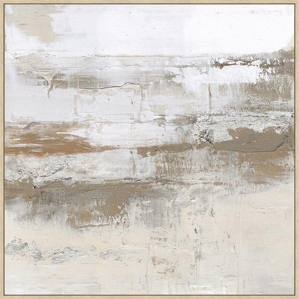 Käsitsimaalitud detailidega lõuendimaal raamiga, 85x85 cm Bold – Bizzotto