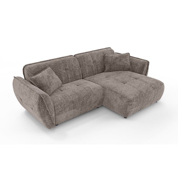 Hallikaspruun šenillist nurgadiivan (parem nurk) Nelia - Ropez-image-2