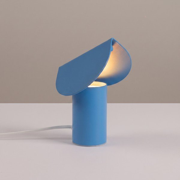 Helesinine alumiiniumist LED-laualamp (kõrgus 15 cm) BISCUIT - Thoro-image-1
