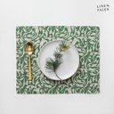 Linane lauamatt 35x45 cm Evergreen Damask - Linen Tales