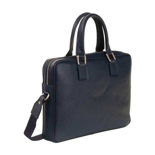 Tmavě modrá taška / kabelka z pravé kůže Andrea Cardone Santo Duro