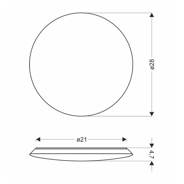 Valge LED laelamp ø 28 cm Mega – Candellux Lighting-image-2