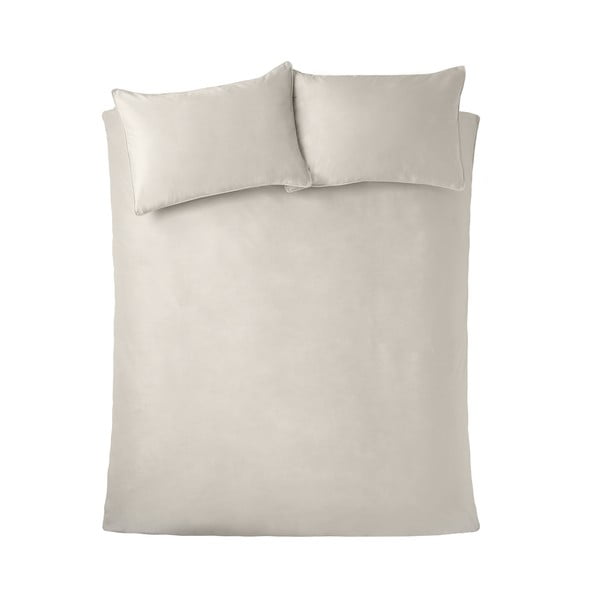 Kreem sametist pikendatud voodipesu kaheinimesevoodile 230x220 cm Kingsley - Catherine Lansfield