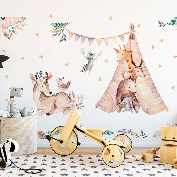 Laste seinakleebised Küülikud Woodland - Ambiance-image-1