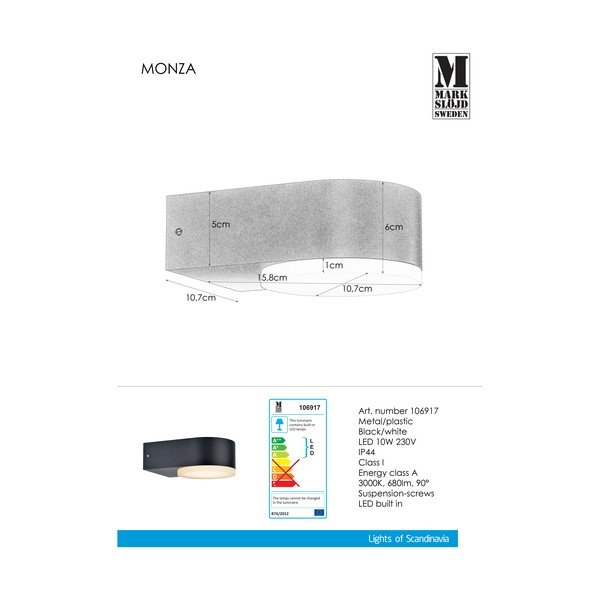 Must seinalamp Monza - Markslöjd-image-2