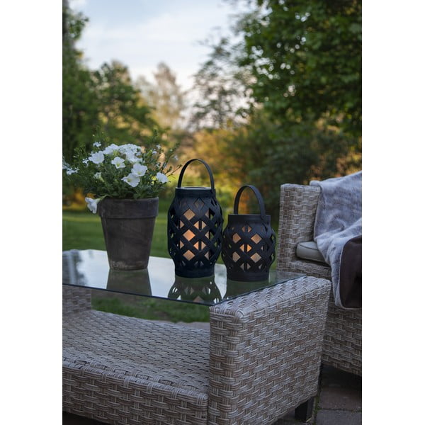 Must latern, kõrgus 16 cm Flame - Star Trading-image-4