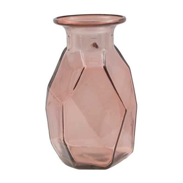 Růžová váza z recyklovaného skla Mauro Ferretti Ambra, ⌀ 9 cm