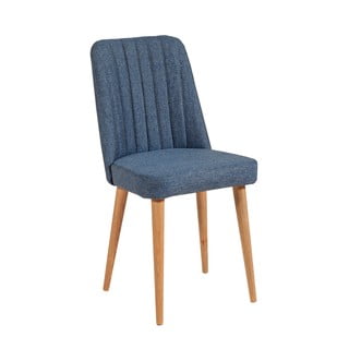 Sinine sametist söögitool Stormi Sandalye - Kalune Design