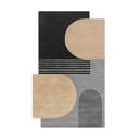Must-hall käsitsi kootud villane vaip 150x240 cm Lozenge Monochrome - Flair Rugs