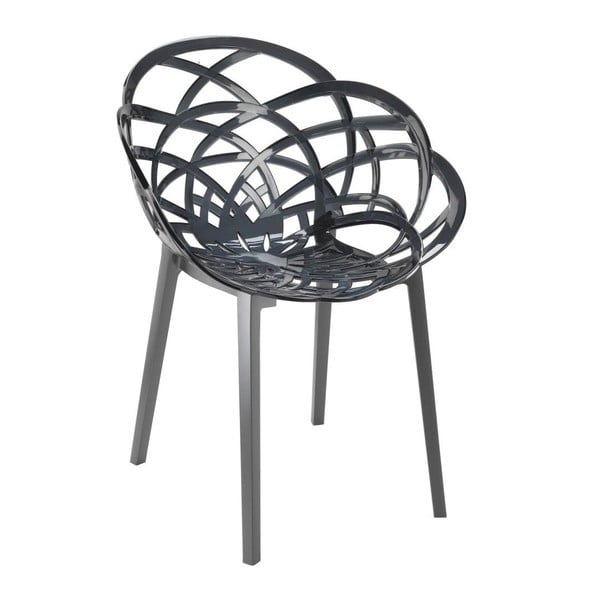 Židle Flora antracit/smoke grey
