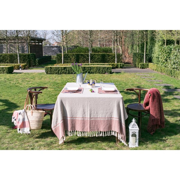 Beežikas-pruun puuvillane laudlina , 250 x 150 cm - Tiseco Home Studio-image-2