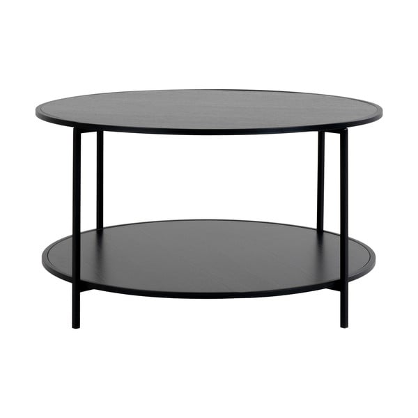 Must ümmargune diivanilaud ø 80 cm Vita - House Nordic-image-3