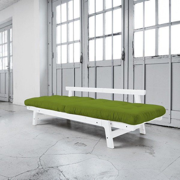 Rozkládací pohovka Karup Step White/Lime-image-3