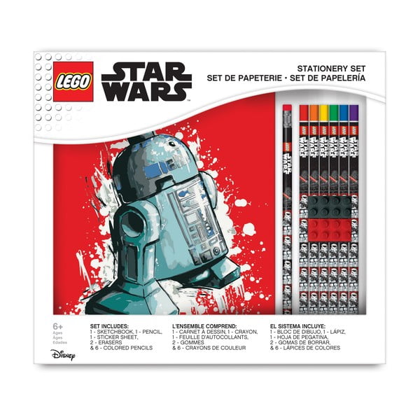 Märkmik ja kirjatarvete komplekt Star Wars - LEGO®