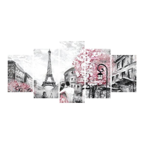 Vícedílný obraz La Maison Des Couleurs Pink Paris