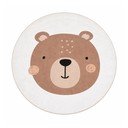 Pruun/kreem pestav laste mänguvaip ø150 cm Teddy Bear - Mila Home