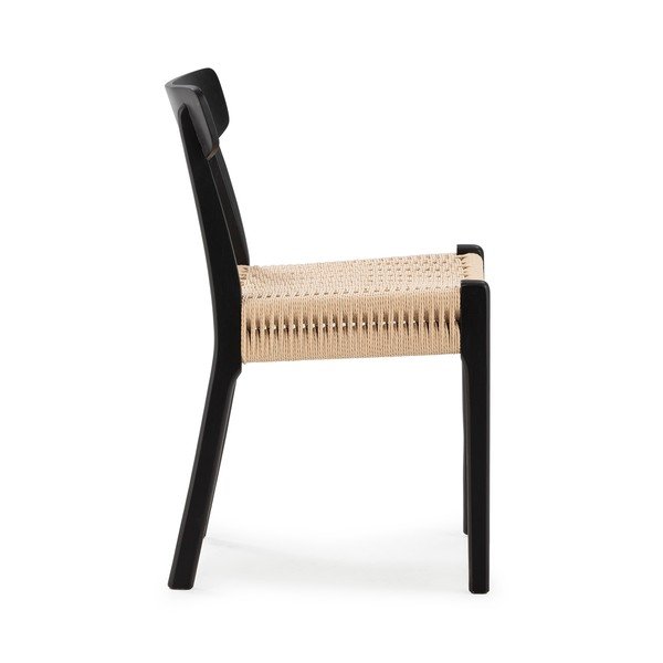 Mustad kummipuust söögitoolid, 2 tk komplekt Biel - MOME-image-4