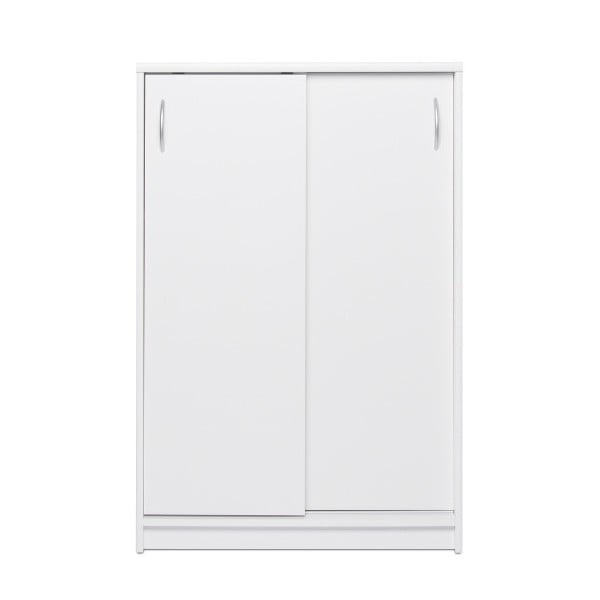 Bílá komoda se 2 posuvnými dveřmi Intertrade Kiel, šířka 74 cm