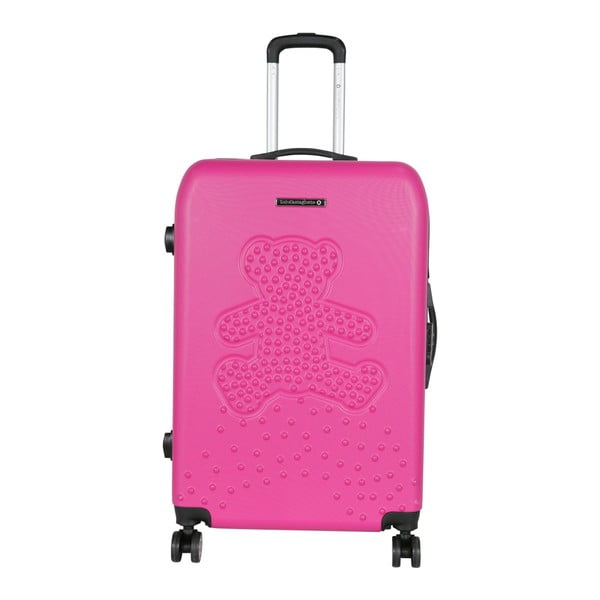Růžový cestovní kufr LULU CASTAGNETTE Mia, 107 l