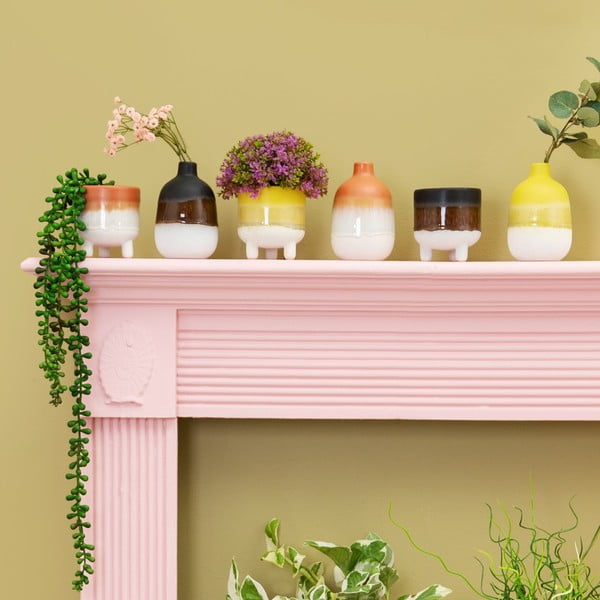 Must-valge vaas Bohemian Home Mojave - Sass & Belle-image-1