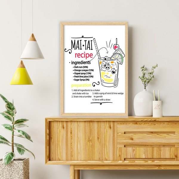 Plakat raamides 40x55 cm Mai Tai - Wallity-image-1